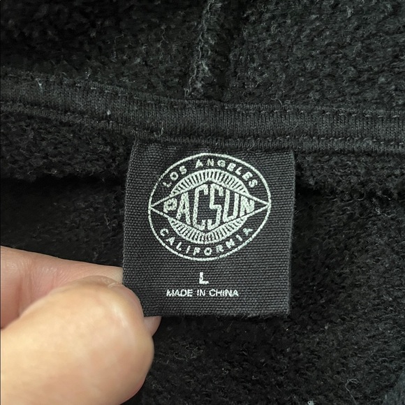 PacSun Black Hoodie with Colorful Accents - Picture 2 of 5